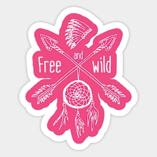 Free and Wild Sticker